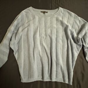 CYRUS Boatneck ribbed baby blue sweater size XL